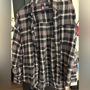 Ralph Lauren Chaps Black and White Checkered Shirt